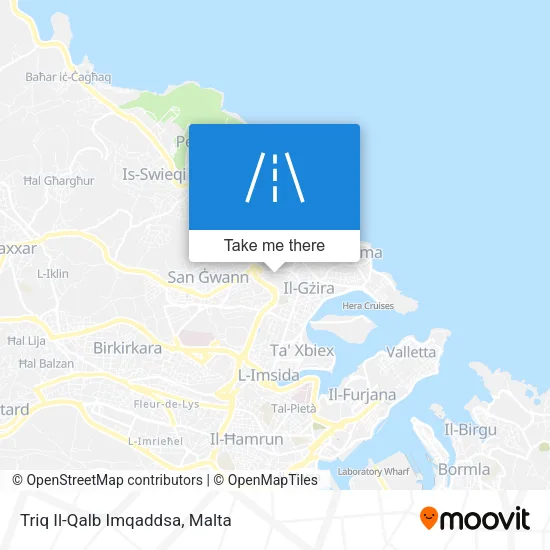 Triq Il-Qalb Imqaddsa map