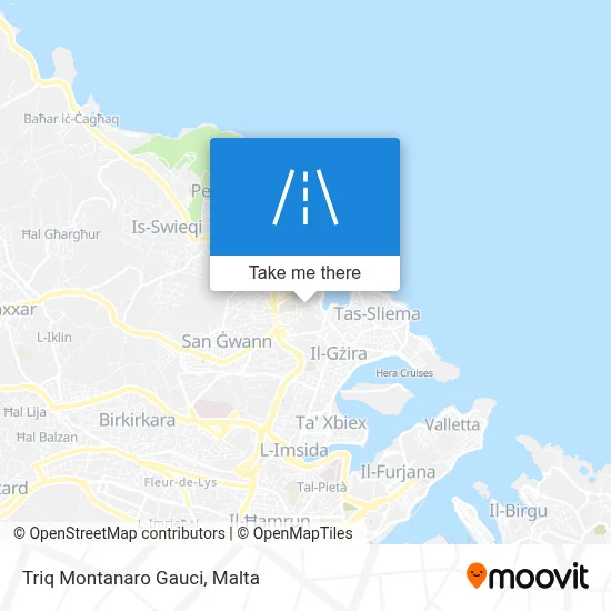 Triq Montanaro Gauci map