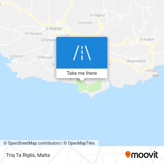 Triq Ta Riglis map