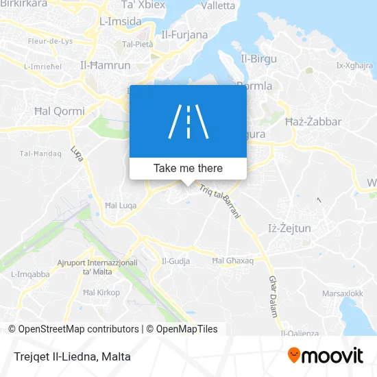 Trejqet Il-Liedna map