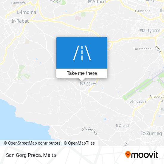 San Gorg Preca map