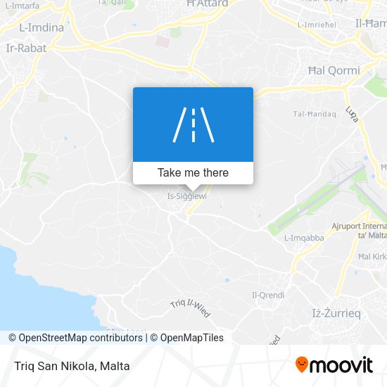 Triq San Nikola map