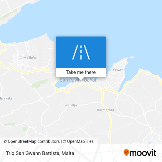 Triq San Gwann Battista map