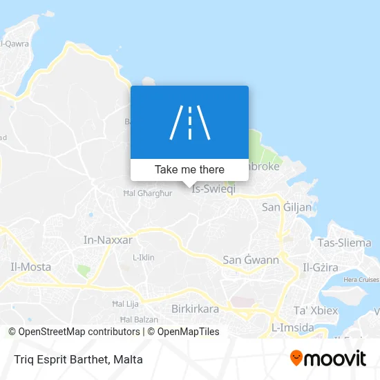 Triq Esprit Barthet map