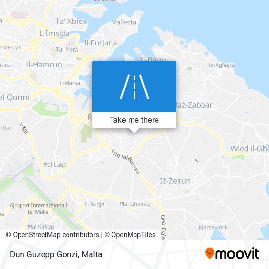 Dun Guzepp Gonzi map