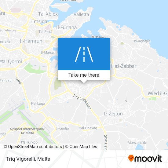 Triq Vigorelli map