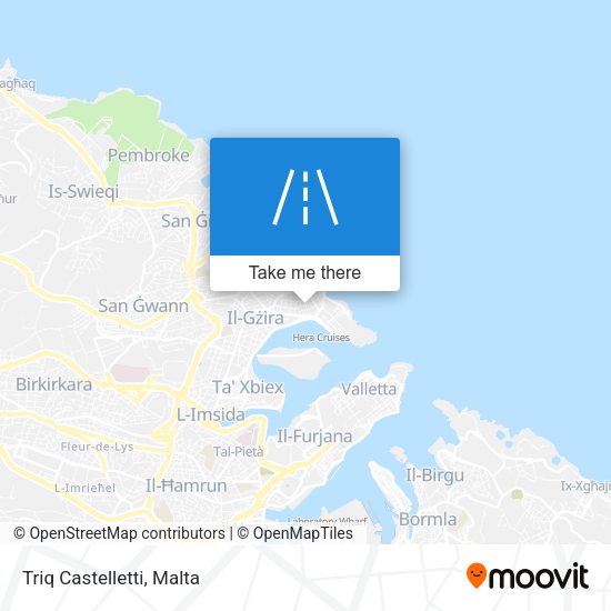 Triq Castelletti map