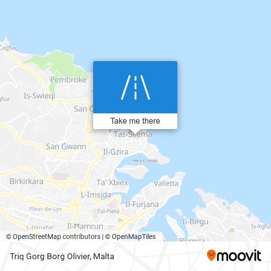 Triq Ġorg Borġ Olivier map
