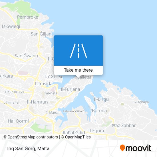 Triq San Ġorġ map