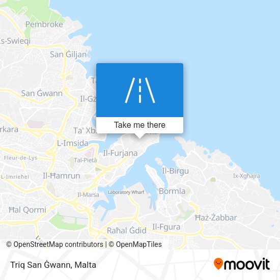 Triq San Ġwann map