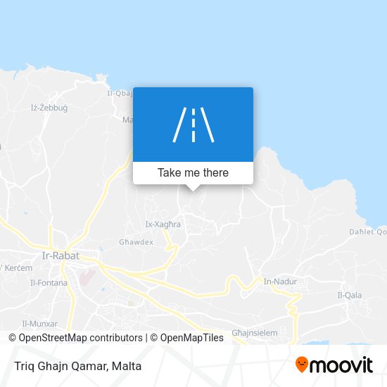Triq Ghajn Qamar map
