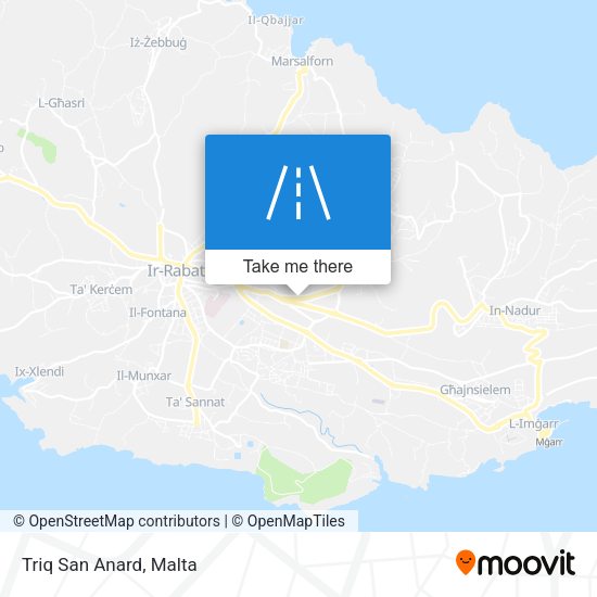 Triq San Anard map