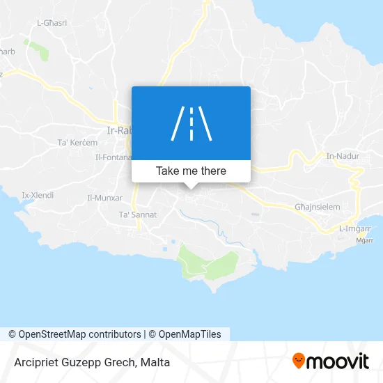 Arcipriet Guzepp Grech map
