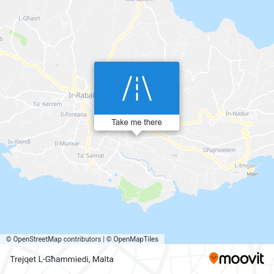 Trejqet L-Għammiedi map