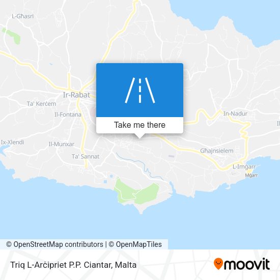 Triq L-Arċipriet P.P. Ciantar map