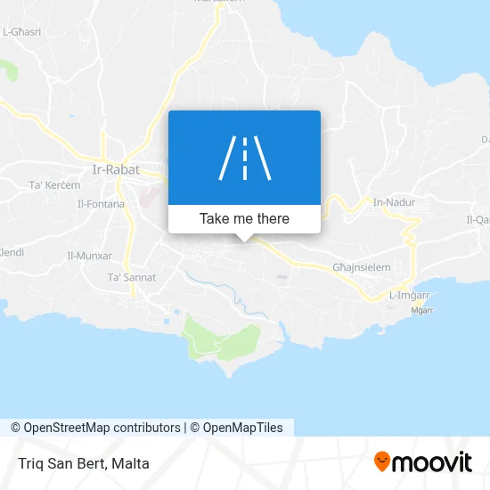 Triq San Bert map