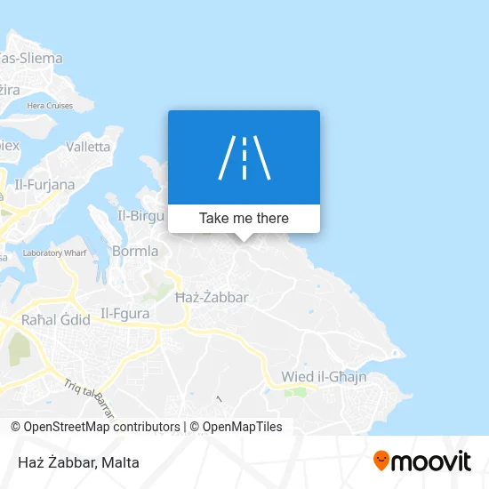 Haż Żabbar map