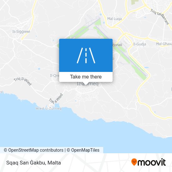 Sqaq San Ġakbu map