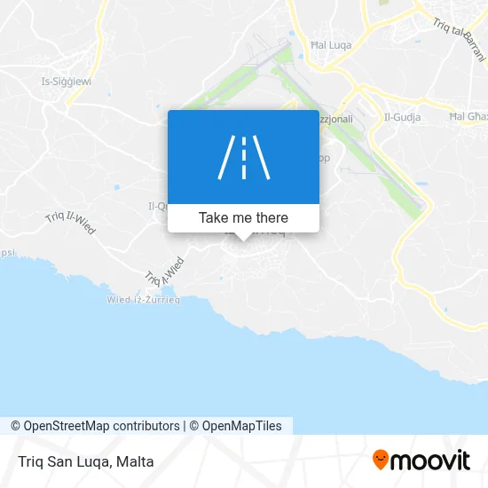 Triq San Luqa map