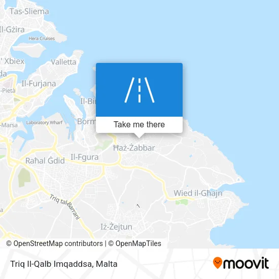 Triq Il-Qalb Imqaddsa map