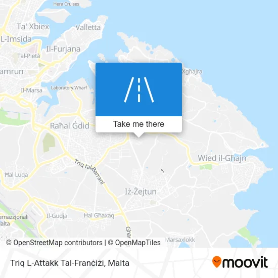 Triq L-Attakk Tal-Franċiżi map