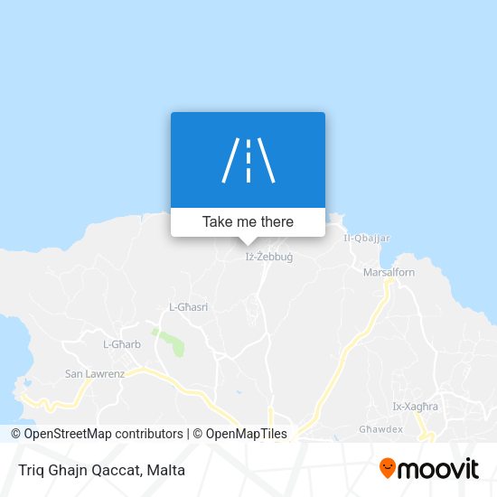 Triq Ghajn Qaccat map