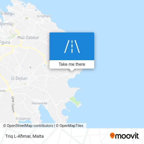 Triq L-Aħmar map