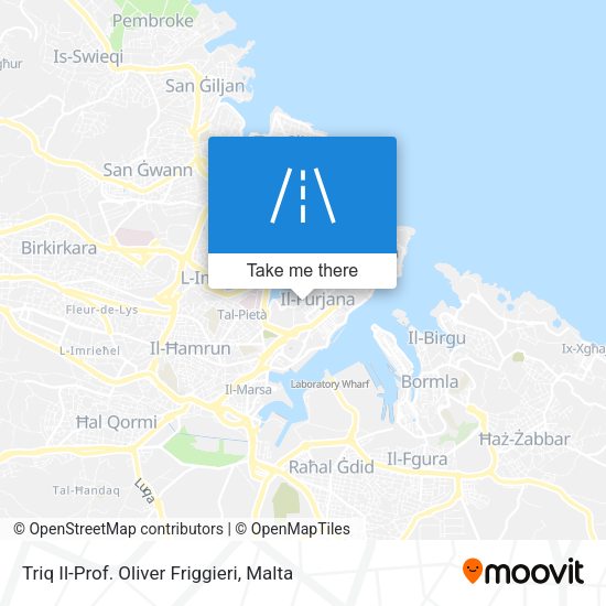 Triq Il-Prof. Oliver Friggieri map