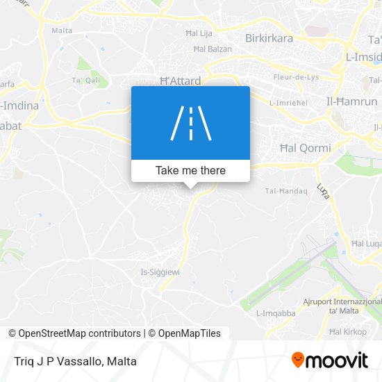 Triq J P Vassallo map