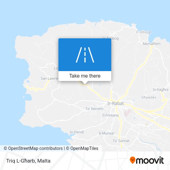 Triq L-Għarb map