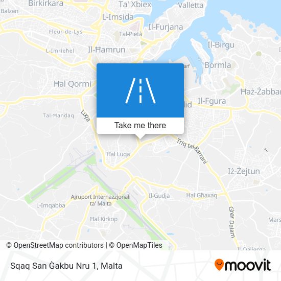Sqaq San Ġakbu Nru 1 map