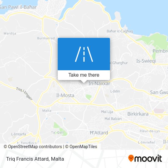 Triq Francis Attard map