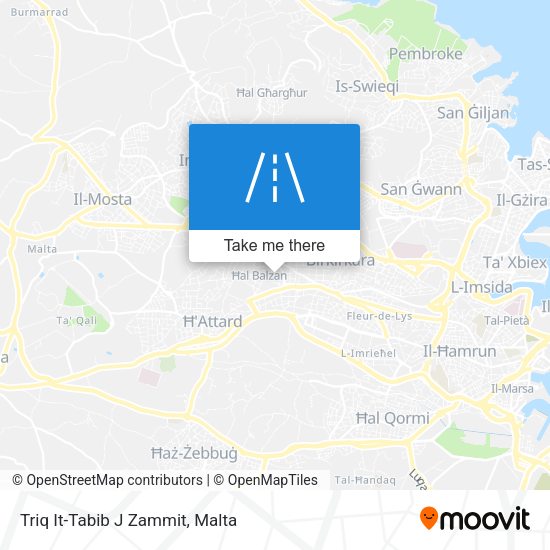 Triq It-Tabib J Zammit map