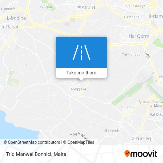 Triq Manwel Bonnici map