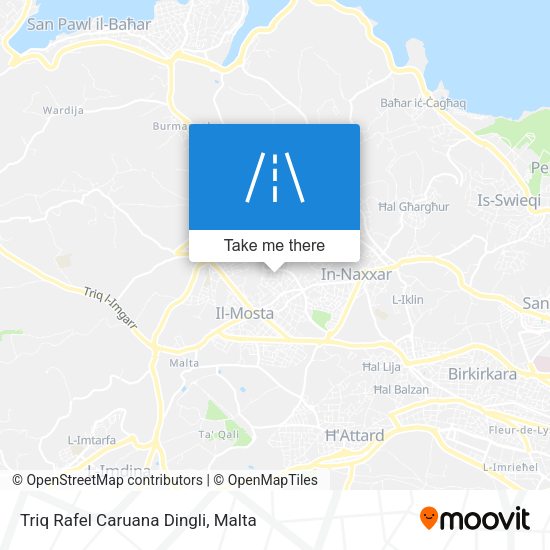 Triq Rafel Caruana Dingli map