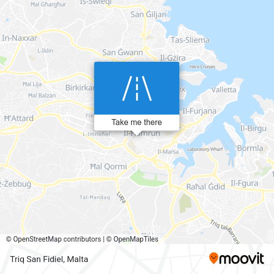 Triq San Fidiel map