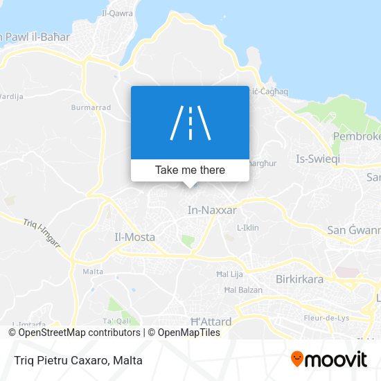 Triq Pietru Caxaro map