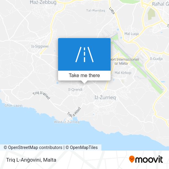 Triq L-Anġovini map