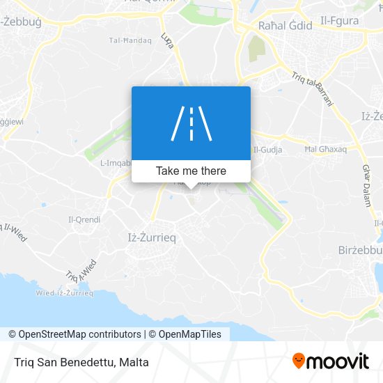 Triq San Benedettu map