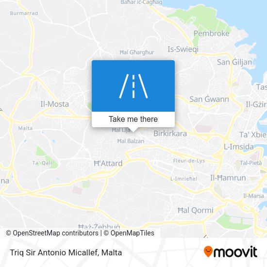Triq Sir Antonio Micallef map