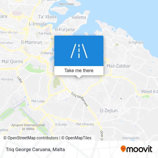 Triq George Caruana map