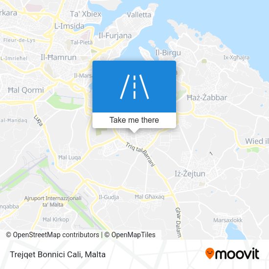 Trejqet Bonnici Cali map
