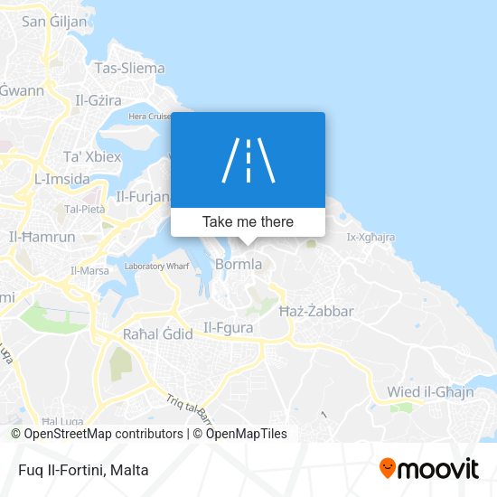 Fuq Il-Fortini map