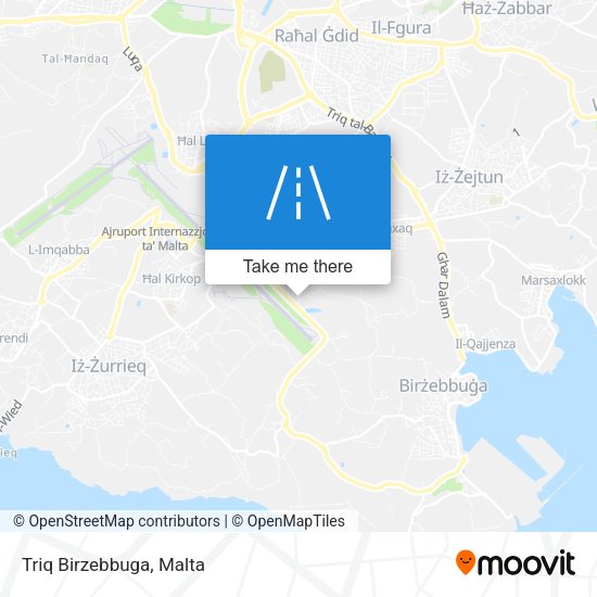 Triq Birzebbuga map