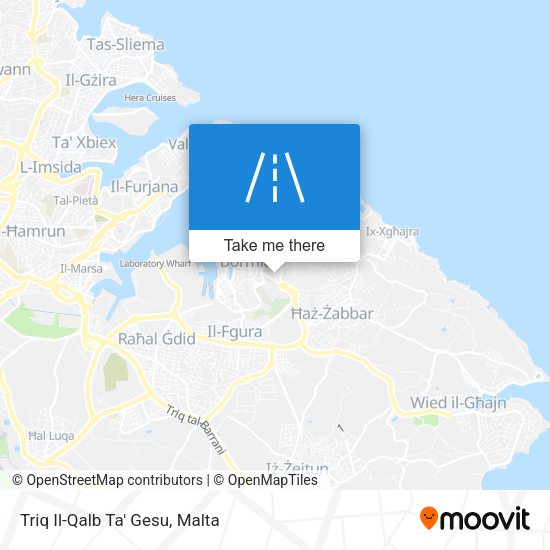 Triq Il-Qalb Ta' Gesu map