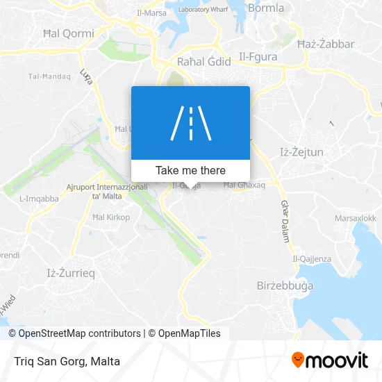 Triq San Gorg map