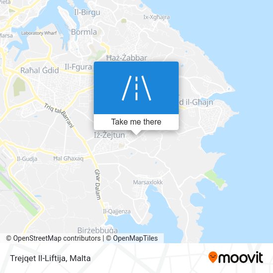 Trejqet Il-Liftija map