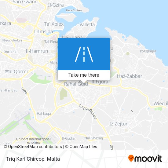 Triq Karl Chircop map