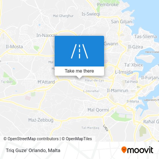 Triq Guze' Orlando map