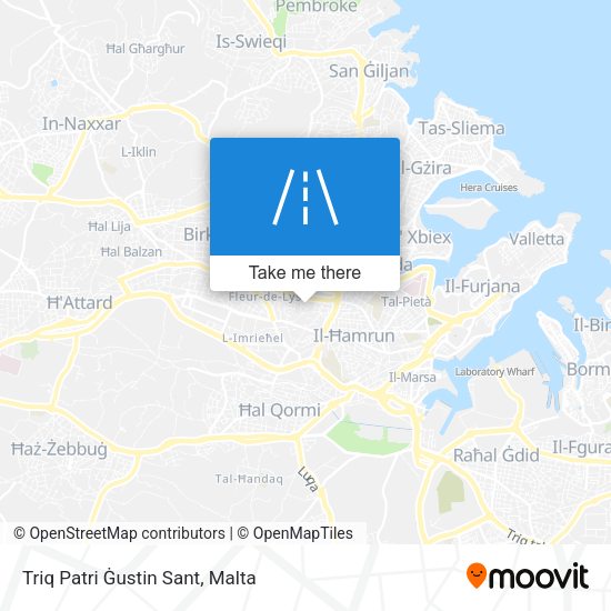 Triq Patri Ġustin Sant map